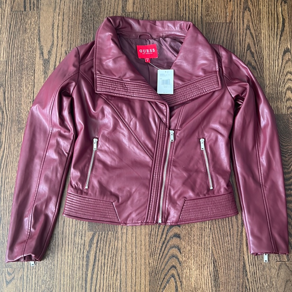 Size Medium, Guess, Pink & Gold zipper jacket.